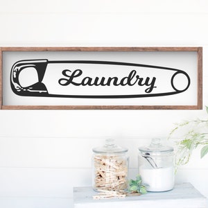 Laundry Room Farmhouse Wood Sign 7.5&quot;X24.5&quot;. Laundry signs, Laundry Room Decor, Farmhouse Laundry, Laundry room art, Laundry wall sign