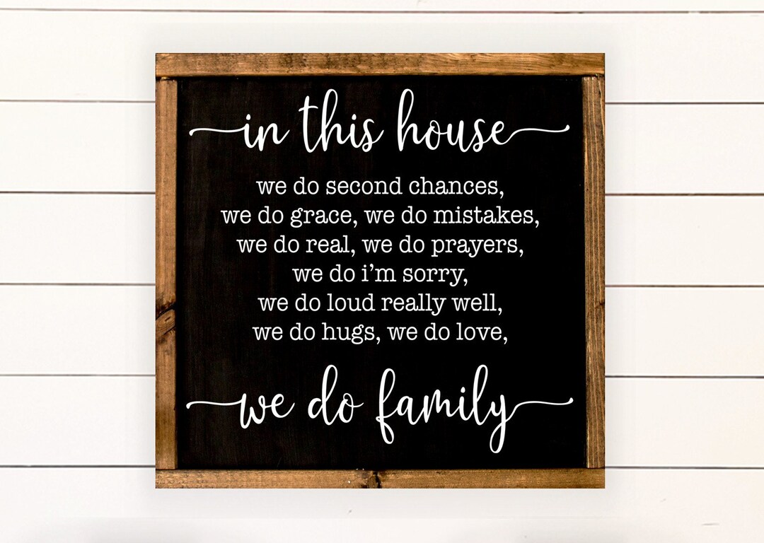In This House Farmhouse Sign 19.5