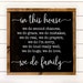 In This House Farmhouse Sign 19.5