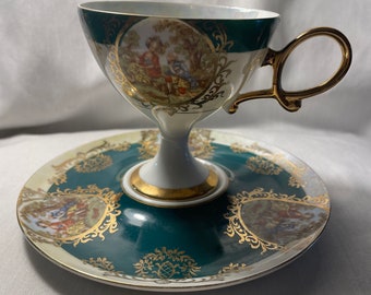 Iridescent Teacup Saucer Shafford