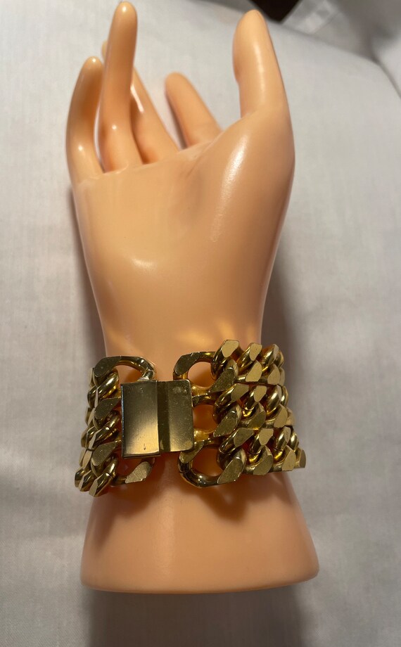 Cuban Link 3 strand Bracelet - image 4