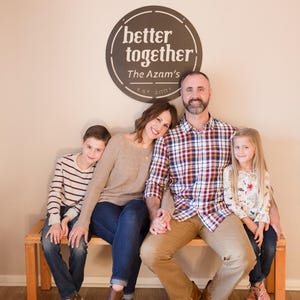 Better Together Personalized Metal Sign - Powder Coated