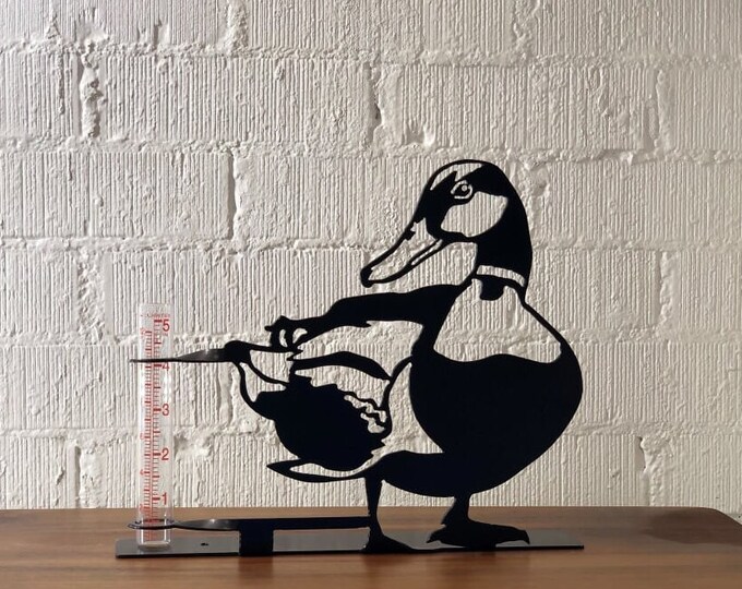 Duck Rain Gauge Etsy