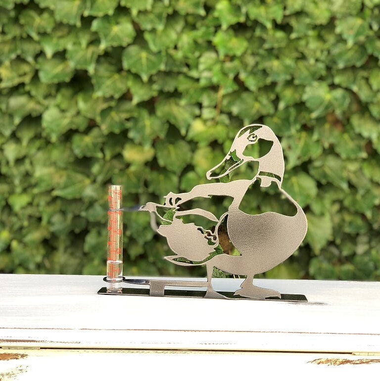 Duck Rain Gauge Etsy