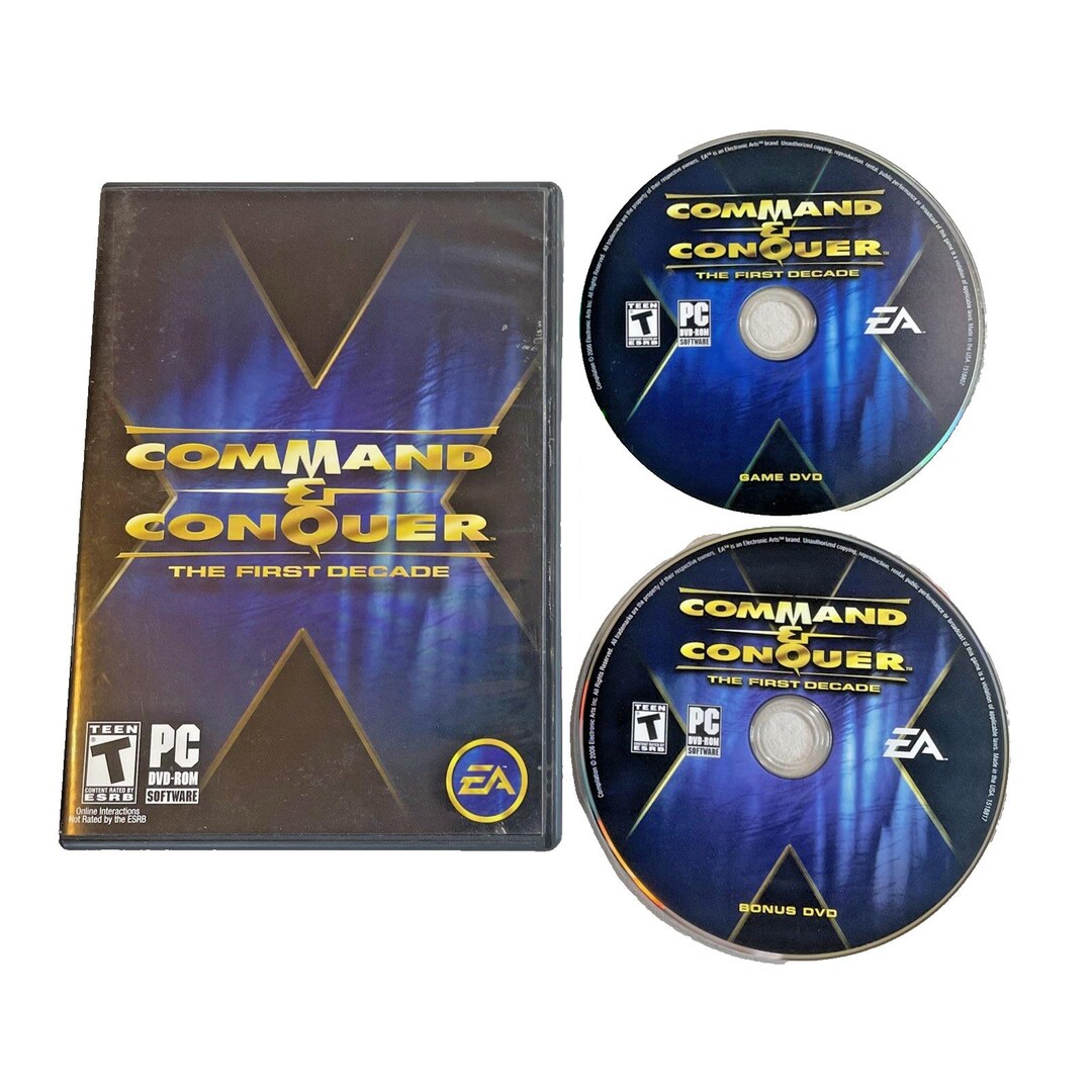 Command & Conquer: the First Decade PC/CD Rom Windows 2006 Video Game ...
