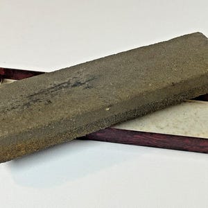 Vtg Acme Knife Sharpening Combination Oil Stone Sharpener Made USA (1930s-50s) afbeelding 6