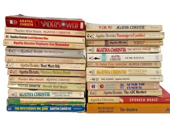 Lot Of 27 Agatha Christie Paperback Novels Vintage No Repeats Murder Mysteries