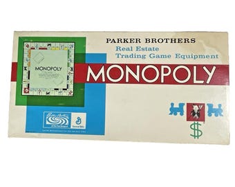 Monopoly Vtg 1961 Classic Board Game Parker Brothers 100% COMPLETE!