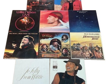 Willie Nelson Vtg Vinyl Country Album LP x10 - Songwriter Honeysuckle Live +More