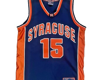 Syracuse University SU Vtg Colosseum Basketball Jersey Boys Y 8-10 Blue Orange