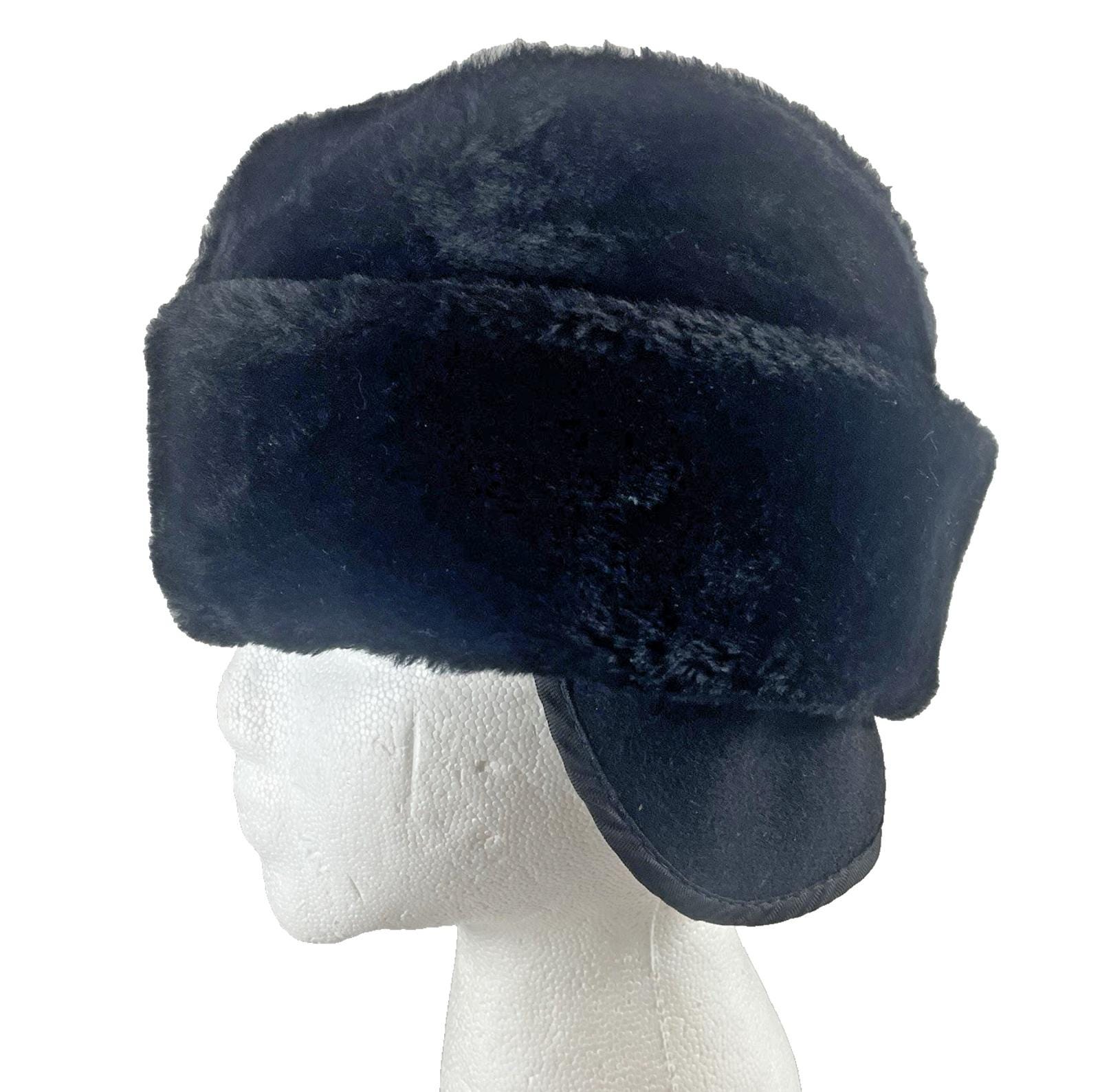 Vintage 50s Faux Fur Shag Wool Mohair Minimalist Sculpted Asymmetric Skull Cap Faux Fur Black 1960s Vintage Hats for Women for sale | eBay main image 4
