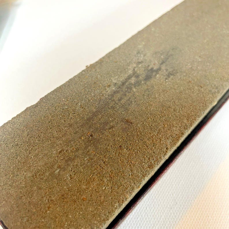 Vtg Acme Knife Sharpening Combination Oil Stone Sharpener Made USA (1930s-50s) afbeelding 9