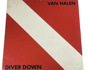Van Halen Diver Down Vtg 1982 Vinyl LP w/ Torn Inner Sleeve BSK3677 Classic Rock
