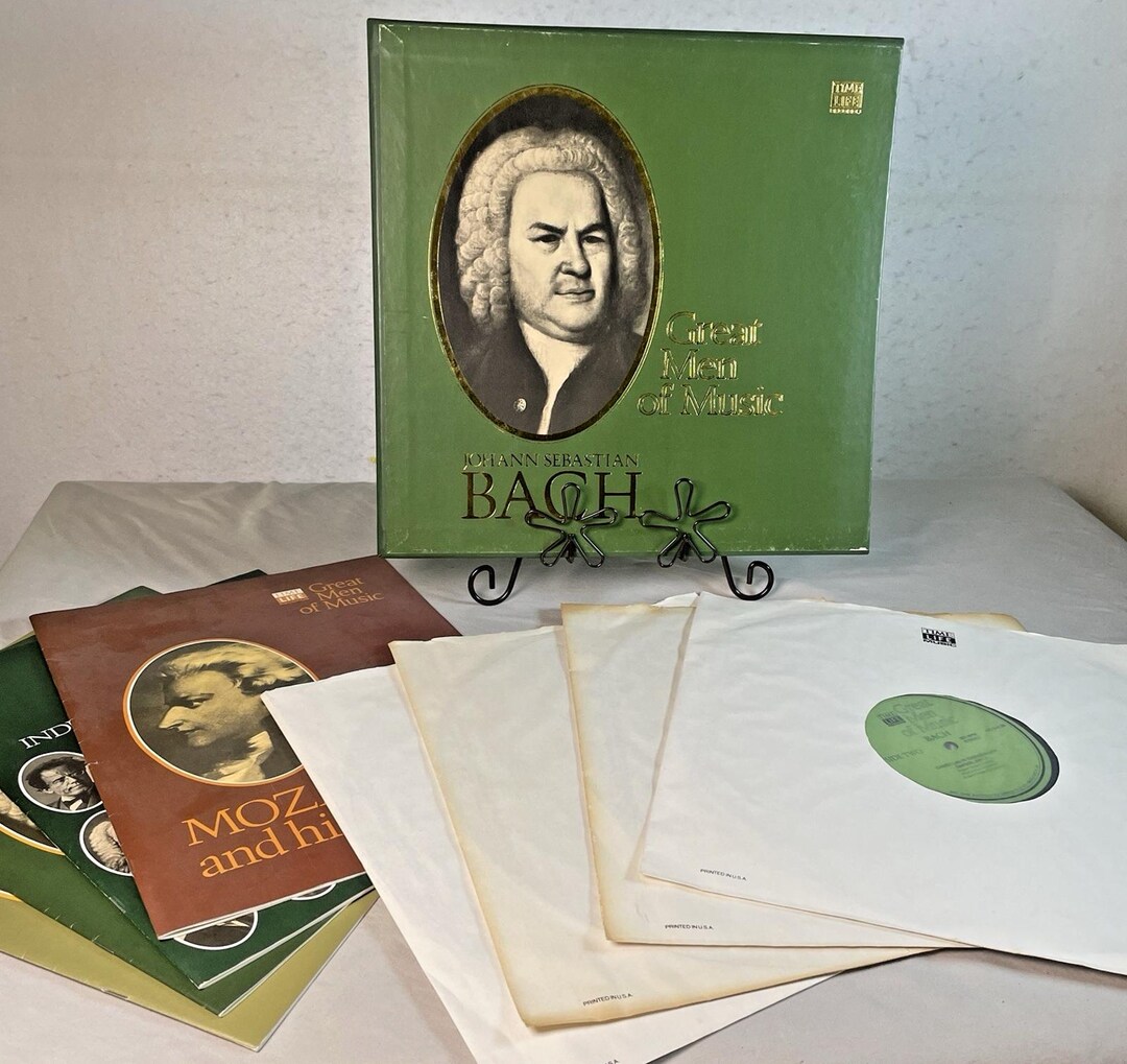 Johann Sebastian Bach Great Men of Music Time Life Music 4 Vinyl LP Set ...