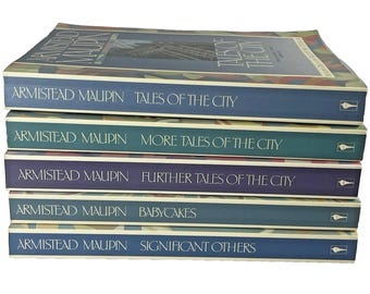 Armistead Maupin Tales Of The City Vol 1-5 Paperbacks 1978-1987 Fiction LGBTQ