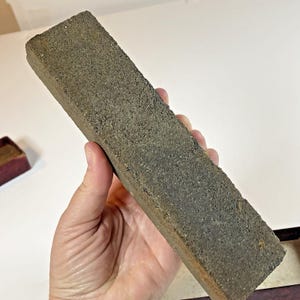 Vtg Acme Knife Sharpening Combination Oil Stone Sharpener Made USA (1930s-50s) afbeelding 7