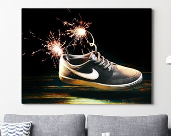 Twinkle Toes - Fotografía del producto - Impresión fotográfica abstracta de la decoración del hogar - Nike Shoes Explosion