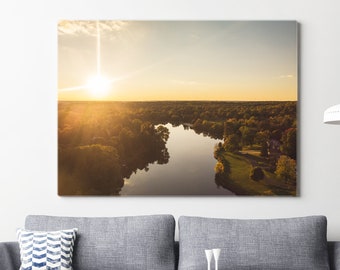 Lago de Lucerna 1 - Fotografía del paisaje - Decoración del hogar rústico impresión de fotos