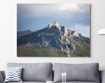 Boulder Mountains Sunset - Paisaje Fotografía - Decoración de casa rústica Impresión de fotos
