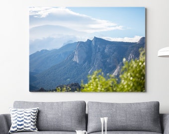 Hazy Mountain Summer Sunset - Fotografía del paisaje - Rustic Home Decor Photo Print