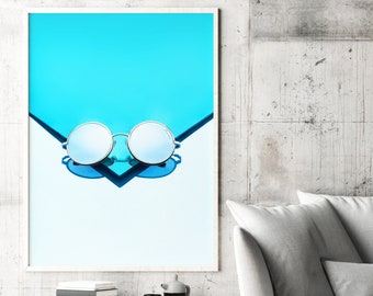 Vidrio moderno - impresión de fotografía del producto - decoración moderna del hogar pared arte impresión de la impresión