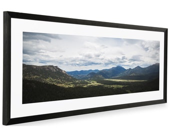 Estes Park Mountain Panorama - Fotografía de paisaje - Decoración de la casa rústica impresión de fotos