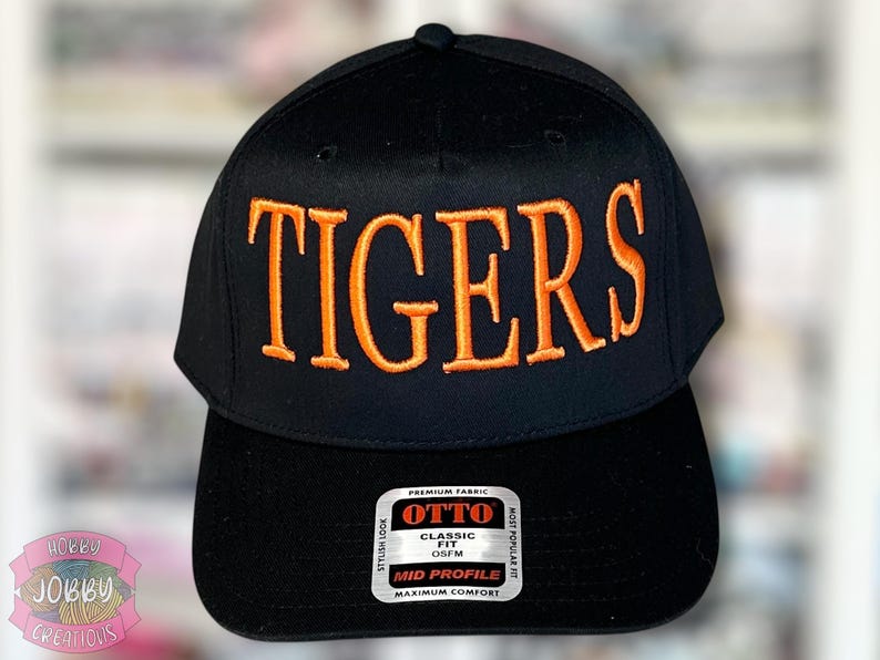 Custom Tiger Location Custom TIGERS 3D Puff Embroidered Hat, Personalized Hat - Etsy