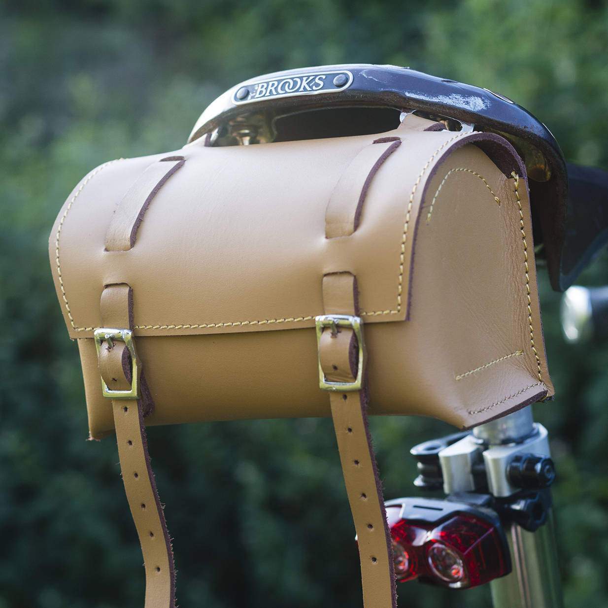 Bicycle Tool Bag Genuine Leather Vintage Retro Bicycle in