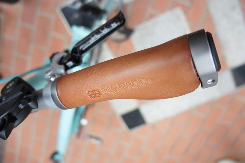 Italian Leather Ergonomic BROMPTON Grips for S type Handlebar Etsy