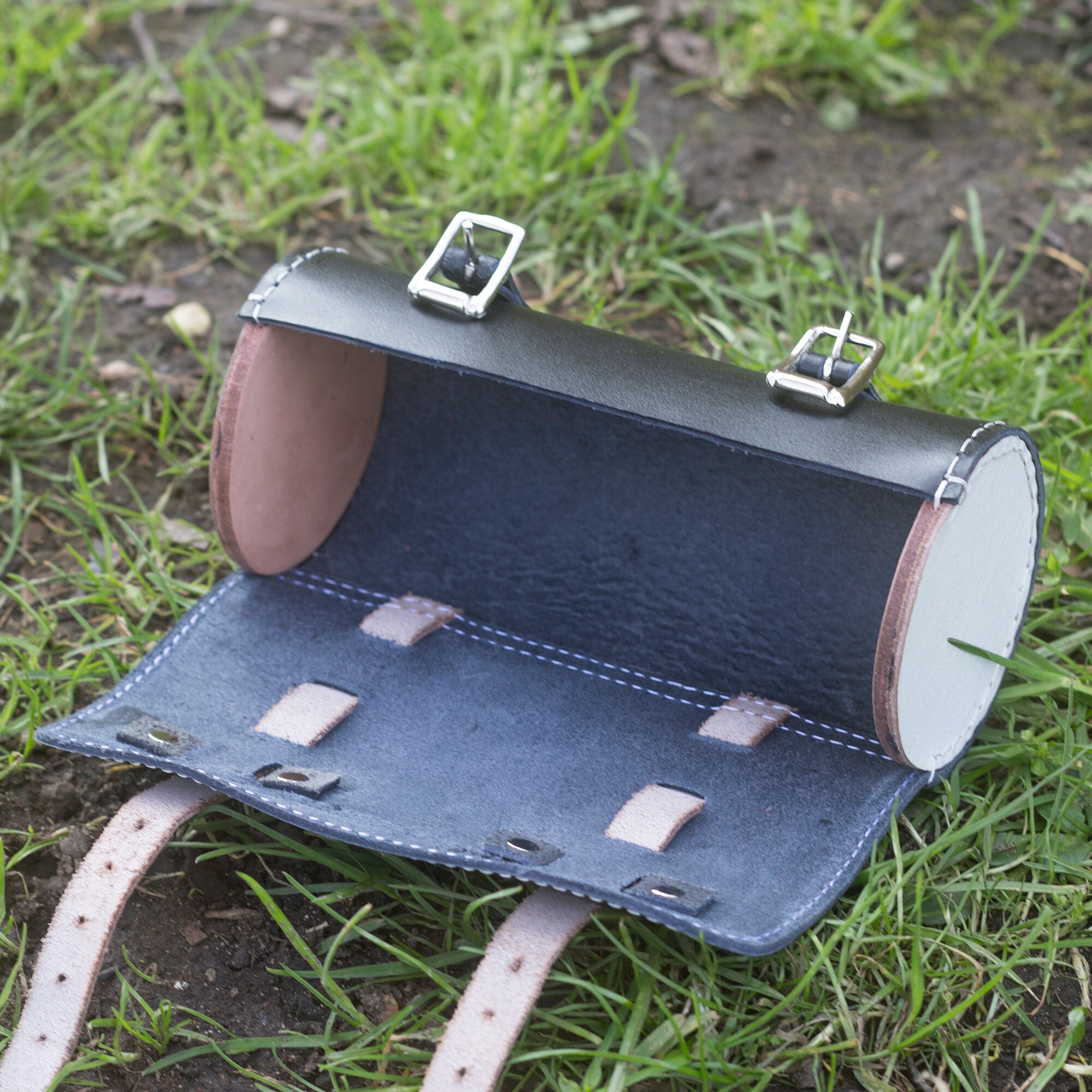 Classic Bicycle Roll Tool Bag Real Leather Seat Frame Etsy UK