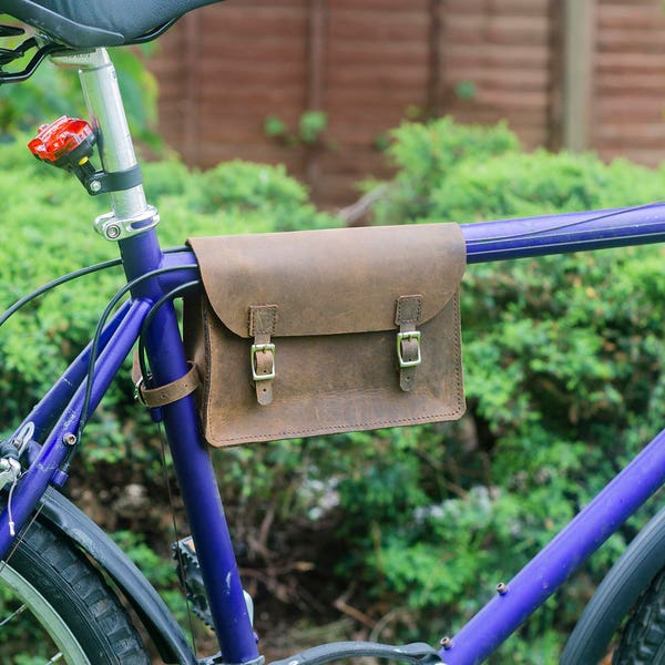 Leather Bike Bag Etsy