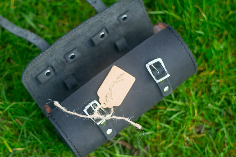 Bicycle Saddle Roll Tool Bag Natural Leather Saddle Bag Etsy