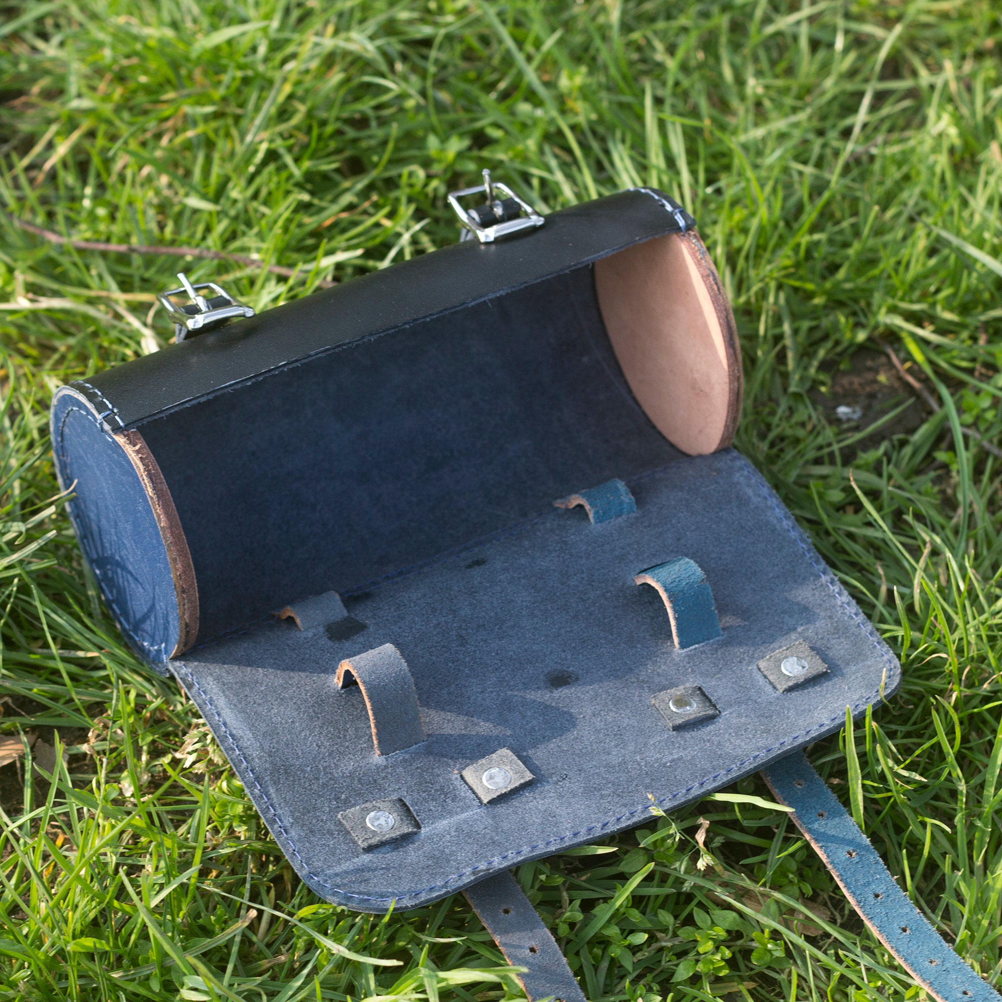 Classic Bicycle Roll Tool Bag Real Leather Seat Frame Etsy UK