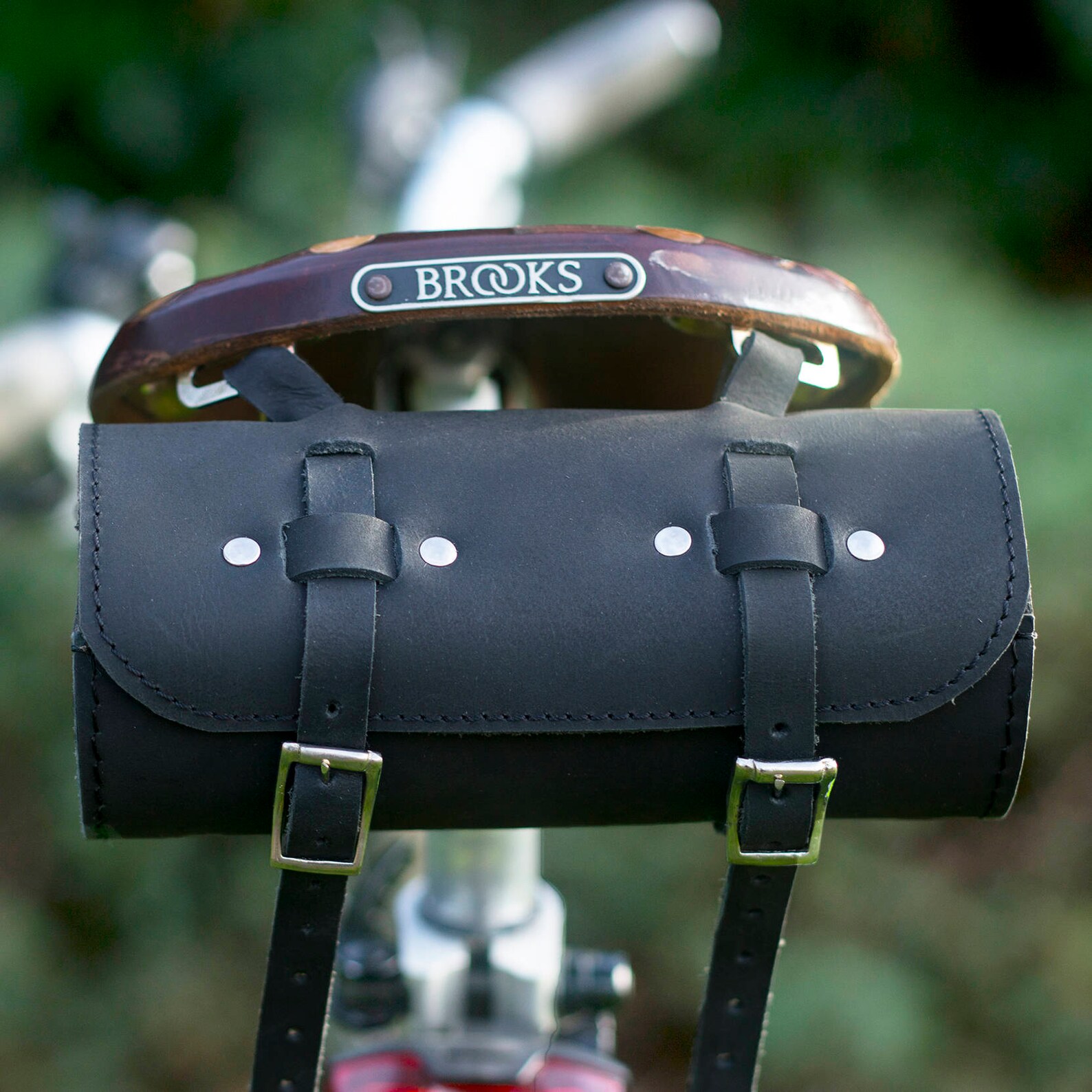 Bicycle Saddle Roll Tool Bag Natural Leather Saddle Bag Etsy