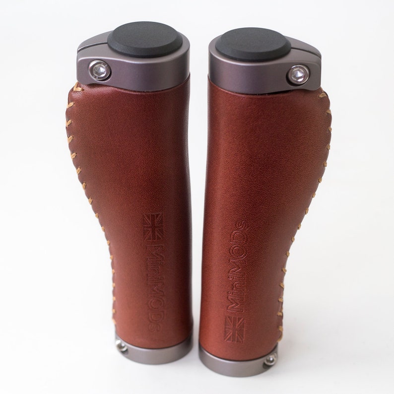 Italian Leather Ergonomic BROMPTON Grips for S type Handlebar Etsy
