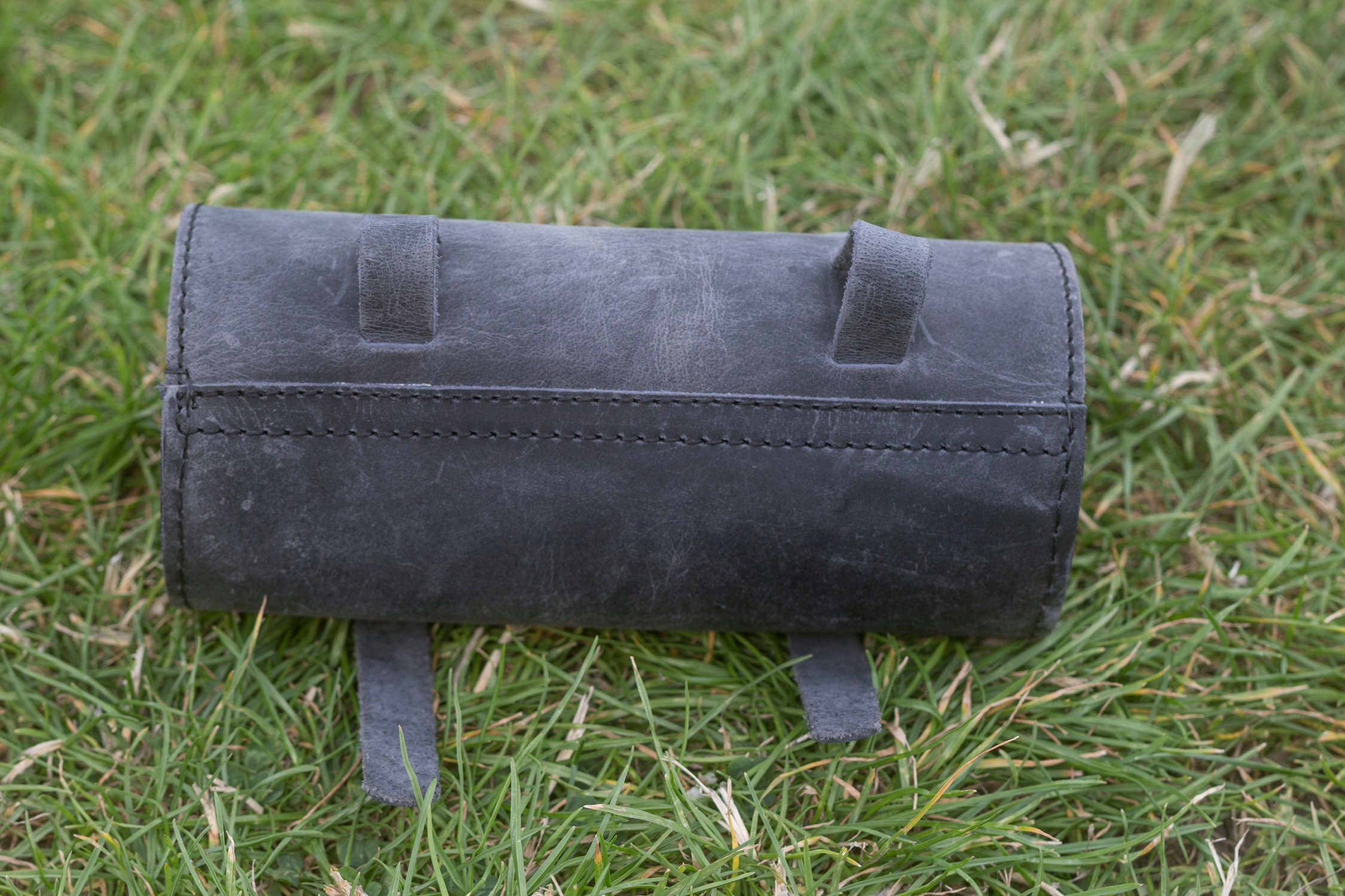 Bike Tool Bag Real Leather Vintage Retro RAW BLACK GRAPHITE Etsy UK