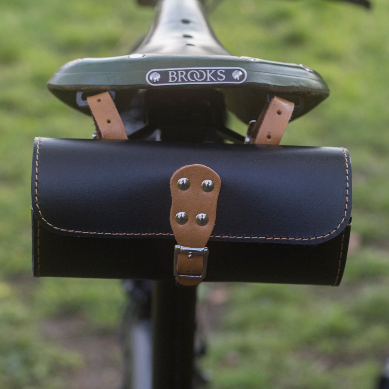 Leather Tool Bag Bicycle Saddle Bag Handcrafted Bike Bag BLACK Etsy