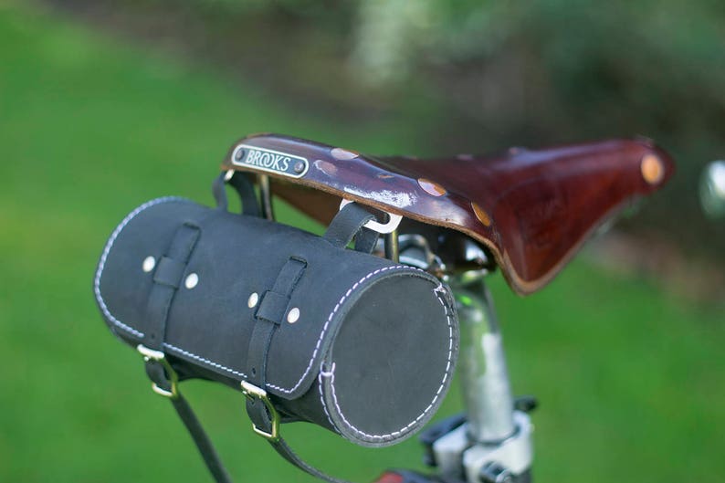 Bicycle Roll Tool Bag Real Leather Vintage Retro Bicycle in Etsy UK