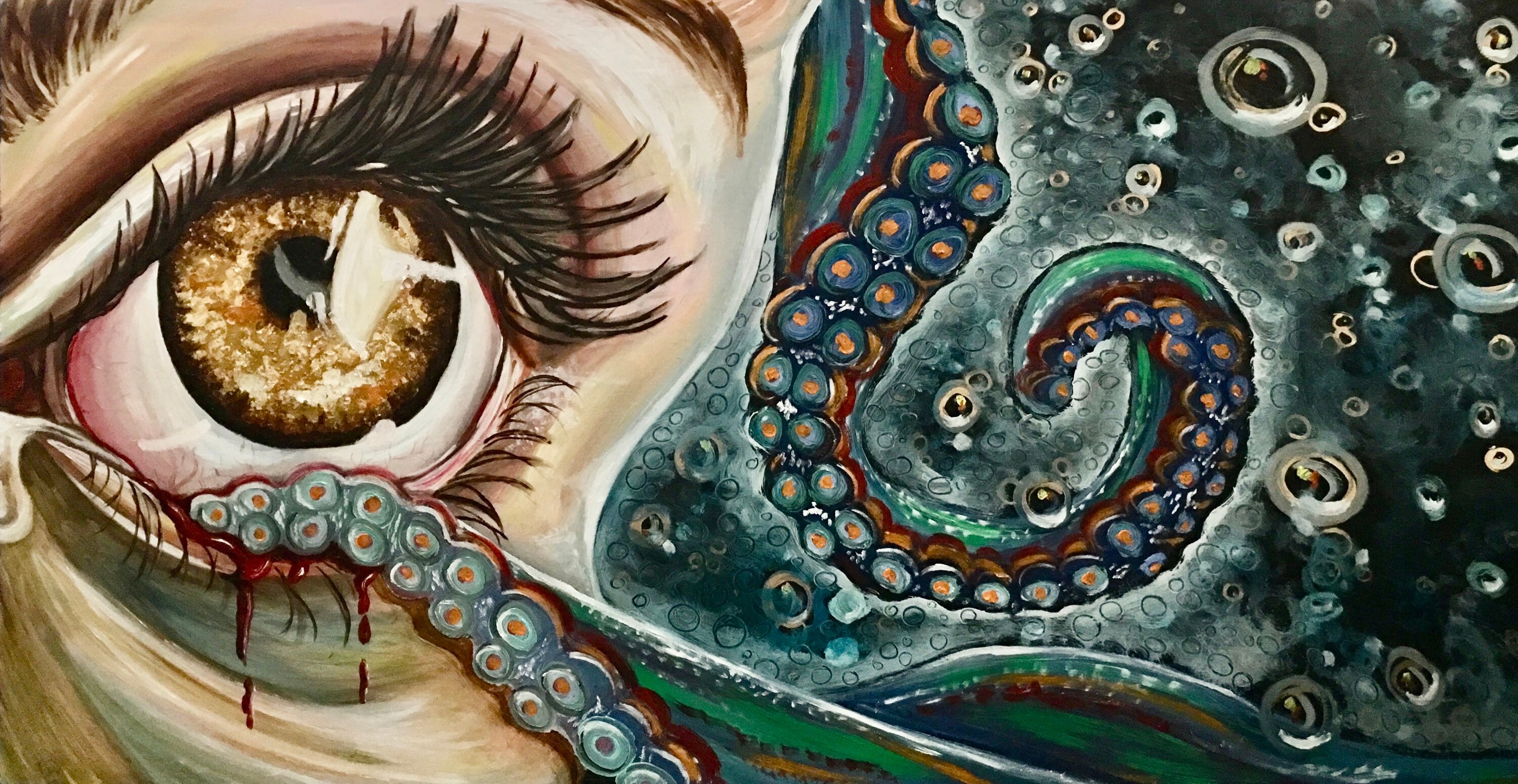 Cluster Headache ORIGINAL PAINTING Etsy