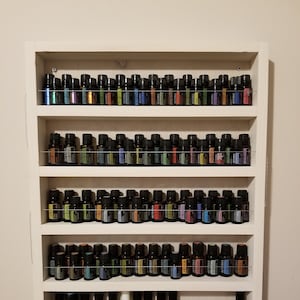 White essential oil rack