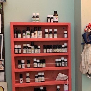 Pink Nail Polish Rack, Oil display