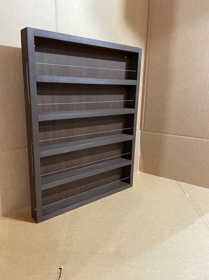 Espresso Dark Walnut Essential Oil Rack Bild 5