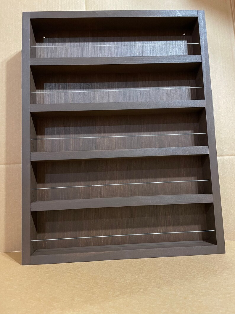 Espresso Dark Walnut Essential Oil Rack Bild 2