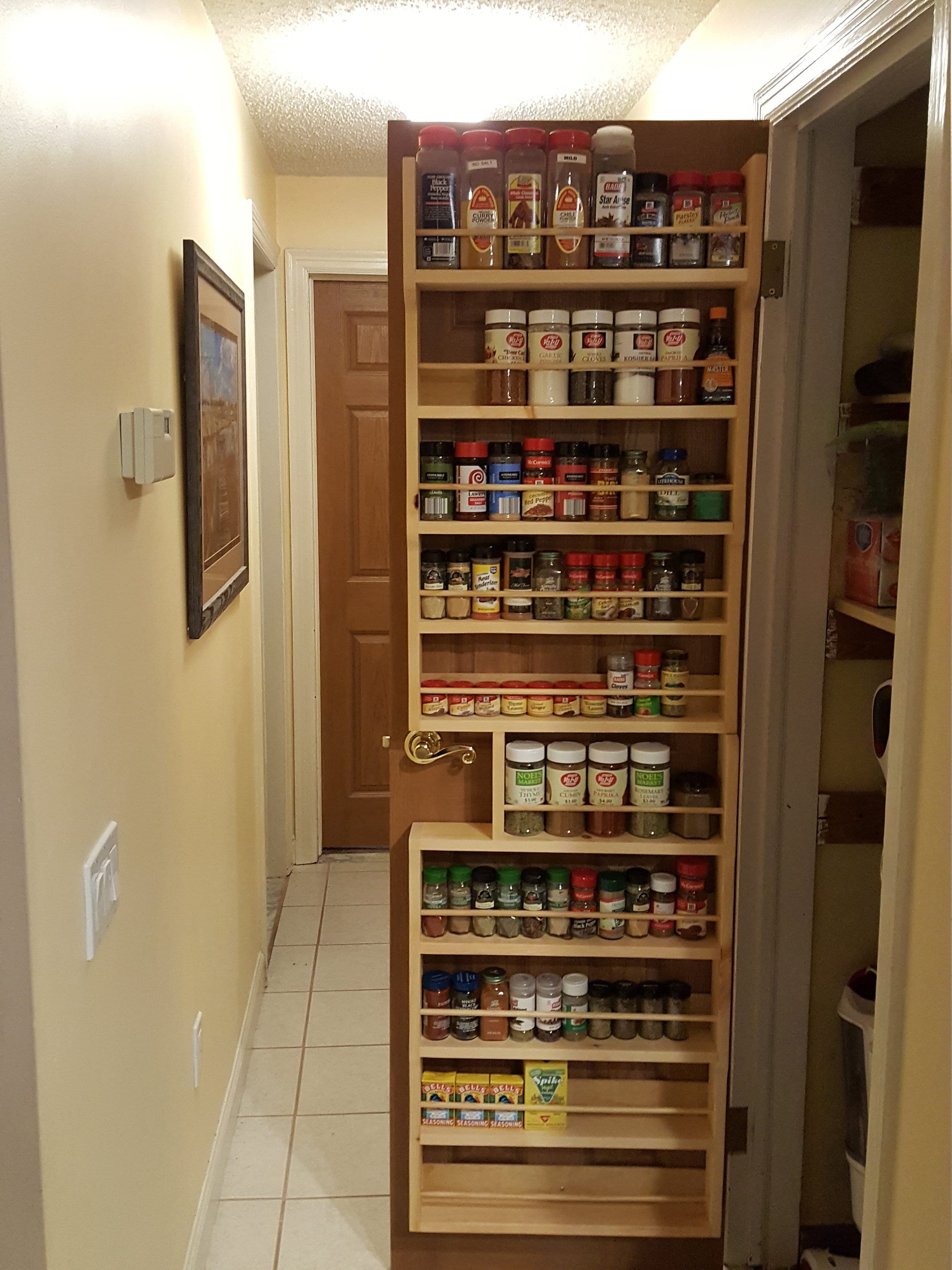 Full Pantry Door Spice Rack Etsy