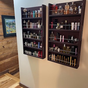 Perfume & Cologne Display Rack | Wall-mounted Organizer for Bottles ...