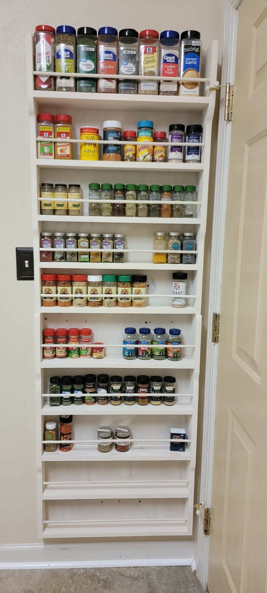 Full Pantry Door Spice Rack Etsy Australia