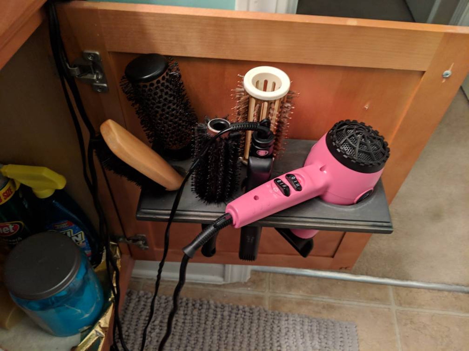 Hairbrush Holder Hairbrush Organizer Etsy