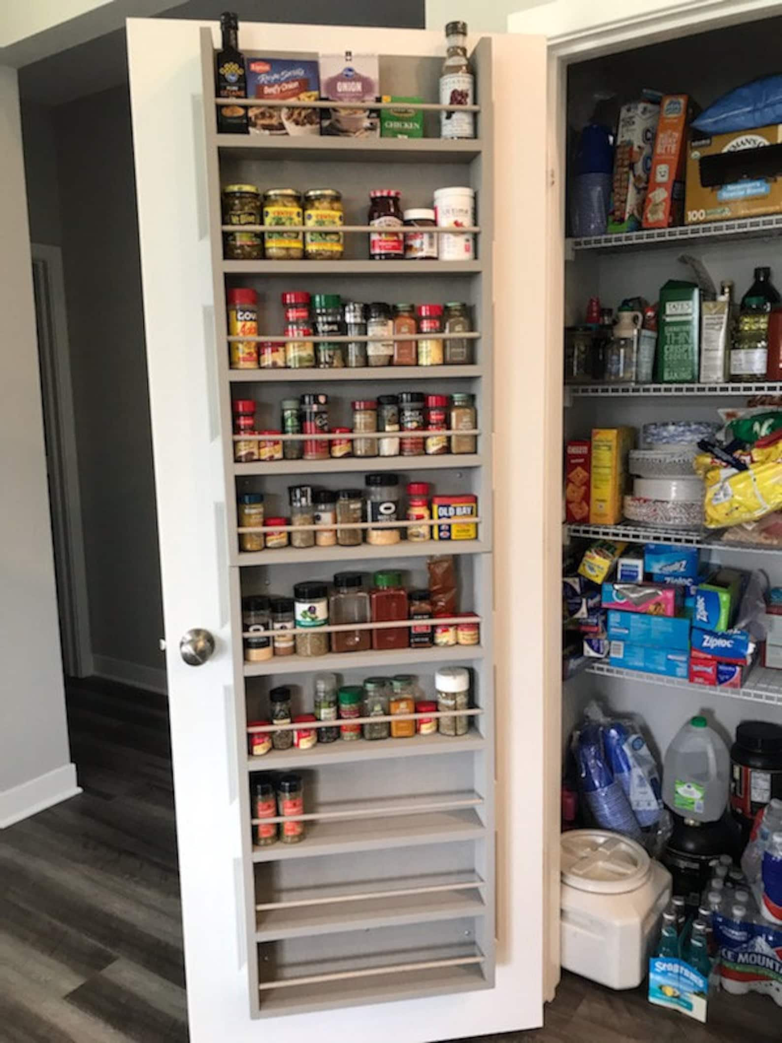 Full Pantry Door Spice Rack | Etsy