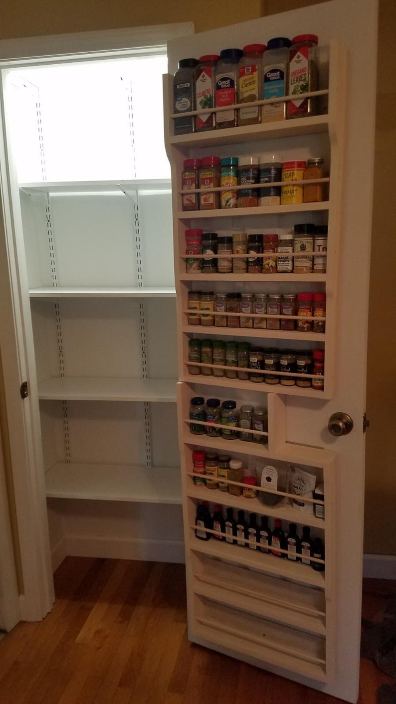 Full Pantry Door Spice Rack Etsy