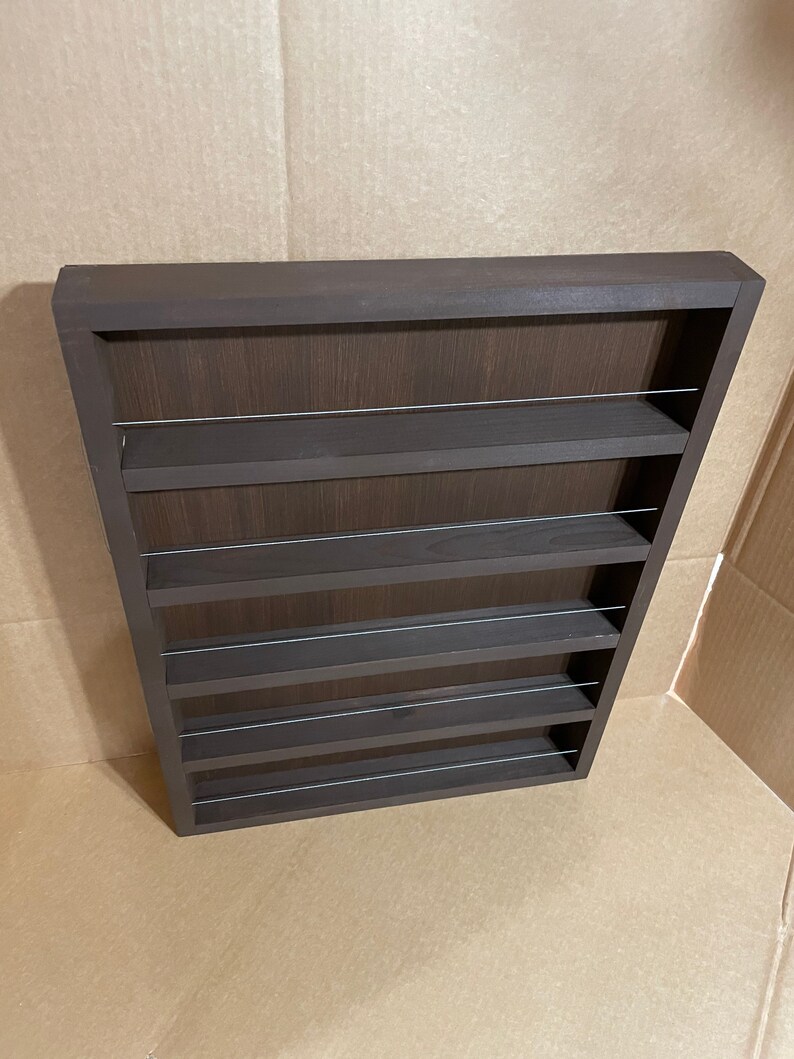 Espresso Dark Walnut Essential Oil Rack Bild 3